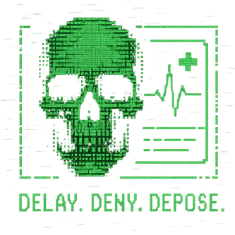 Delay Deny Depose Game Logo